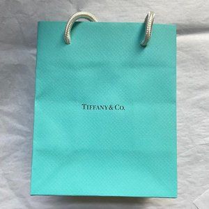 NEW Tiffany & Co Blue Paper Shopping Gift Bag 6" x 5" x 3"